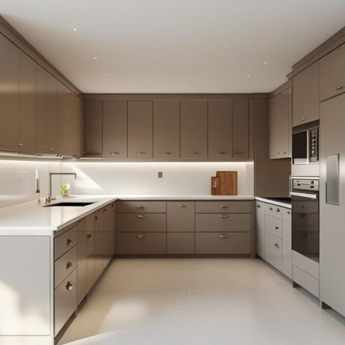Modular Kitchen U-Shaped Style