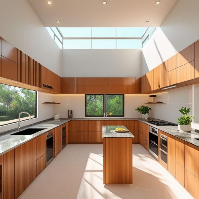 Modular Kitchen Parallel Island