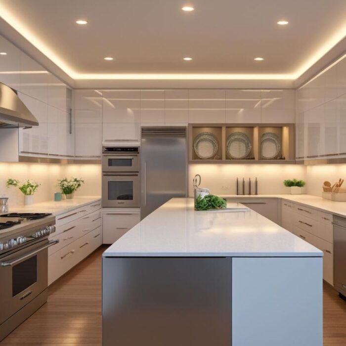 Modular Kitchen Parallel Island