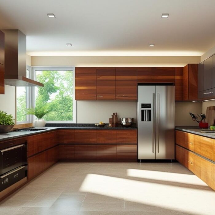 Modular Kitchen U-Shaped Style