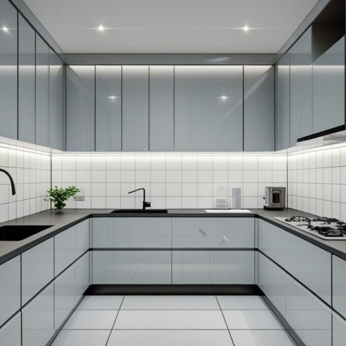 Modular Kitchen U-Shaped