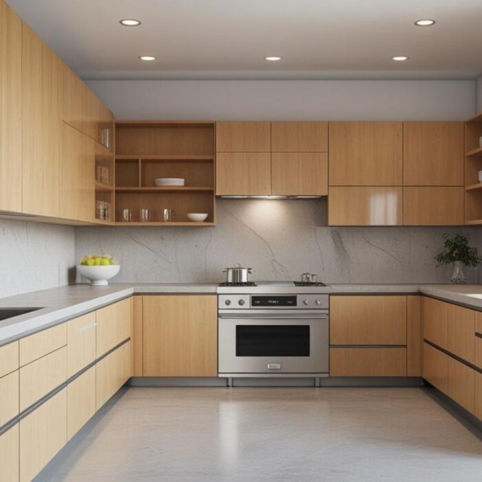 Modular Kitchen U-Shaped Style